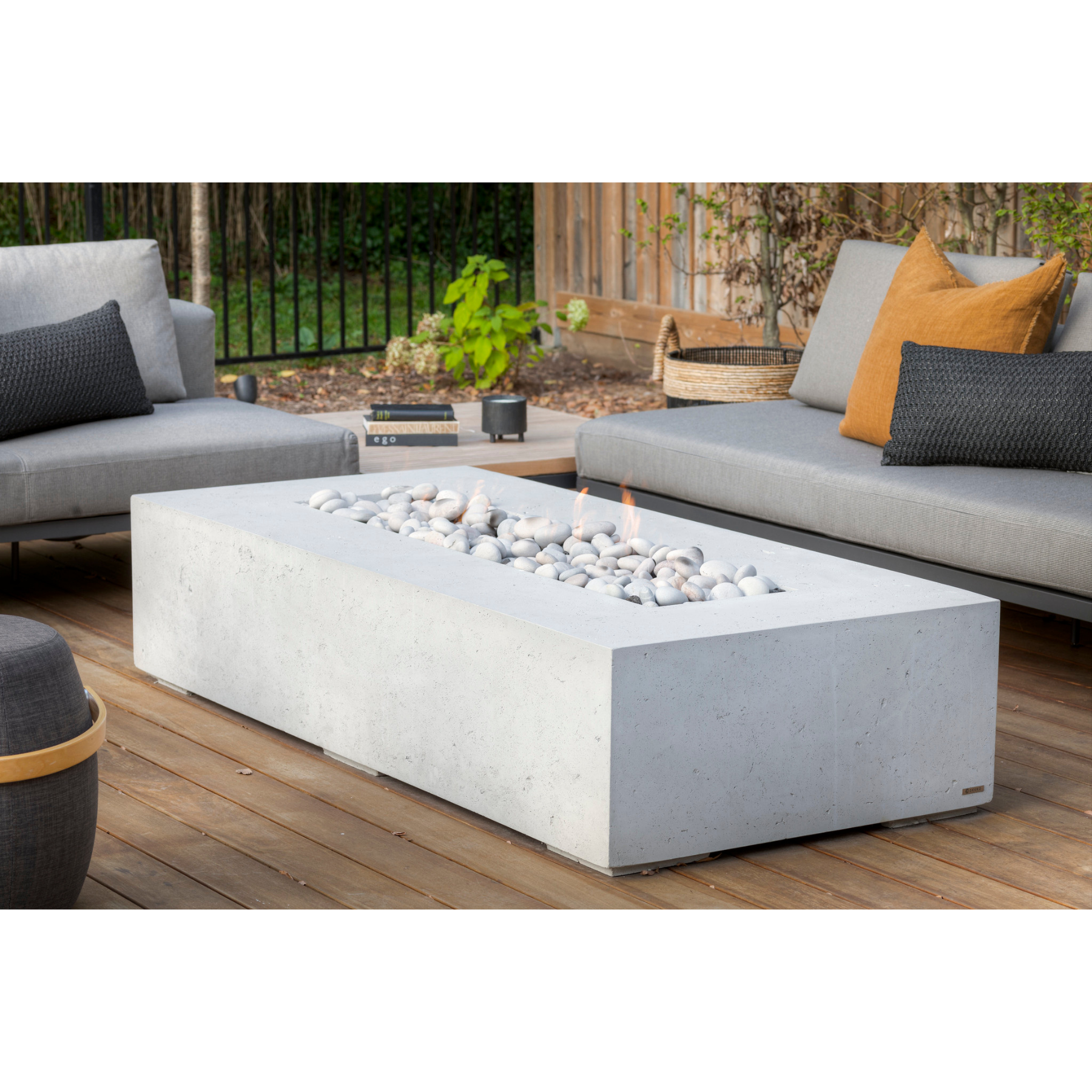Dekko Sonoma 72" Concrete Fire Pit & Cover