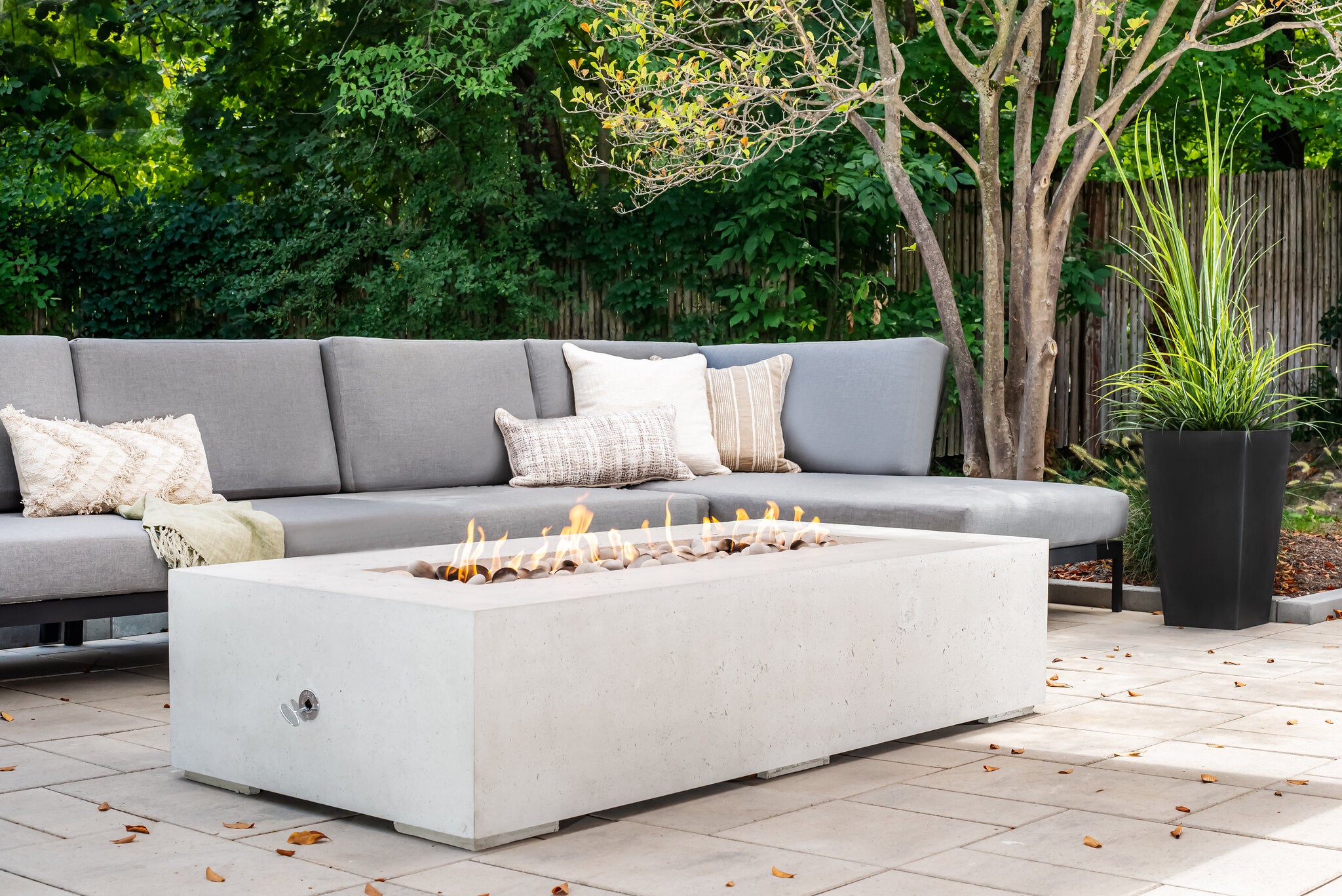 Dekko Sonoma 72" Concrete Fire Pit & Cover