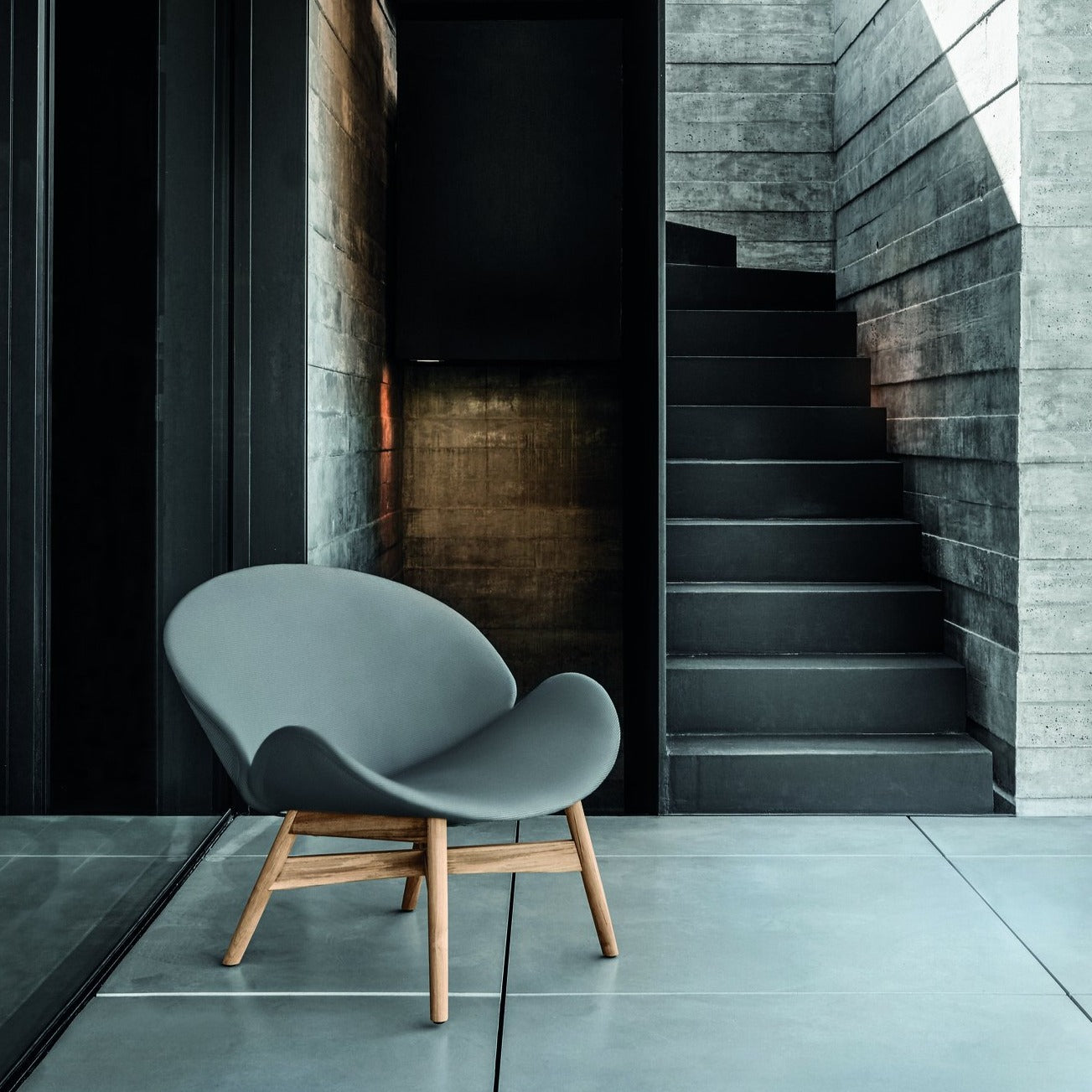 Gloster Dansk Grey Lounge Chair