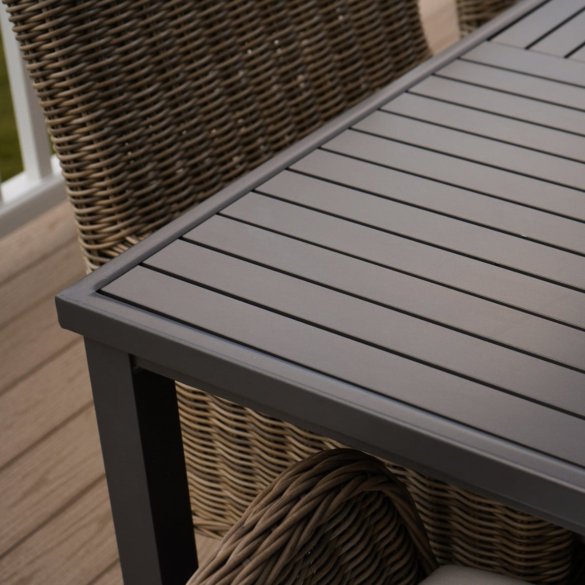 Slat Rectangular Dining Table