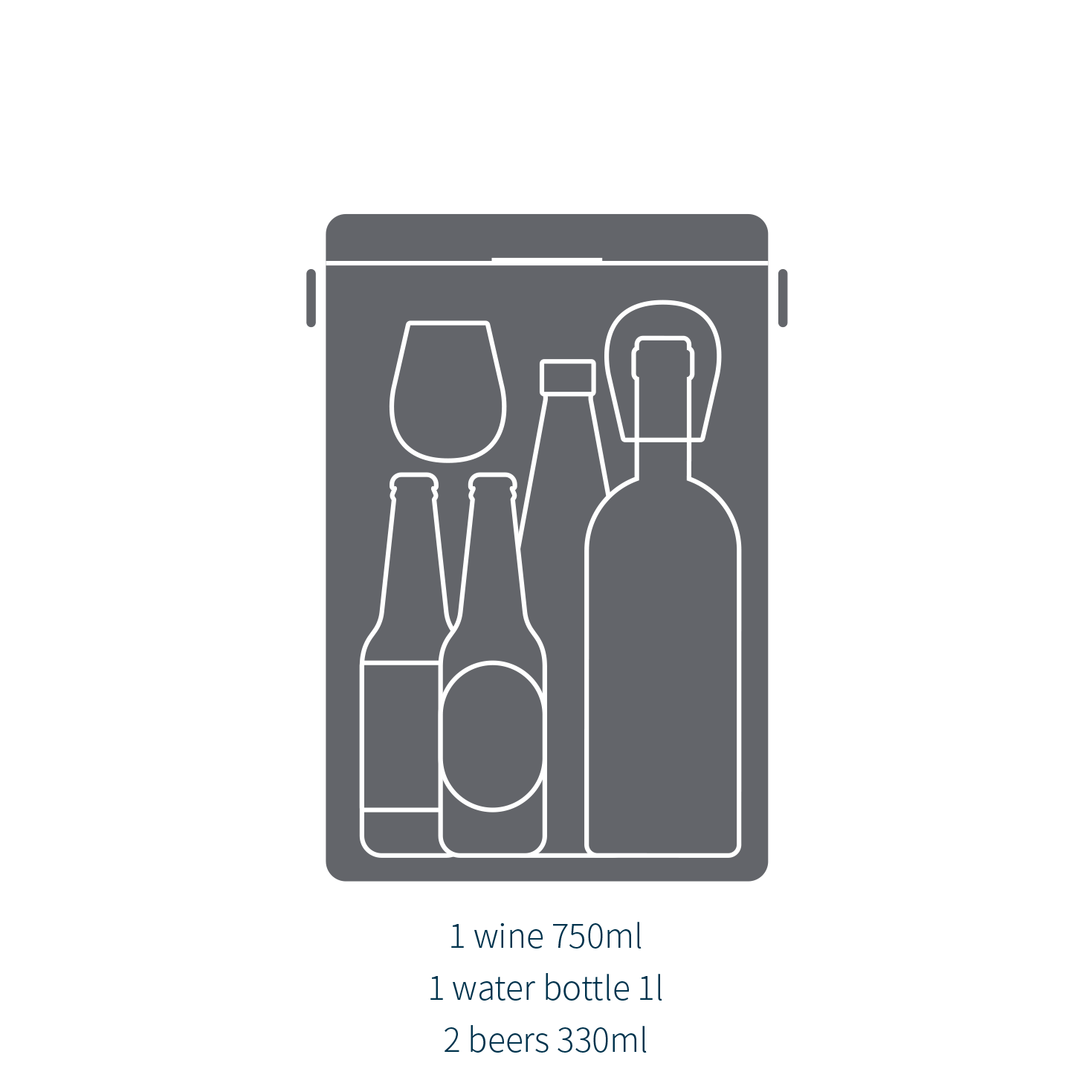 Fieldbar Drinks Box 10L Cooler - Oyster Grey