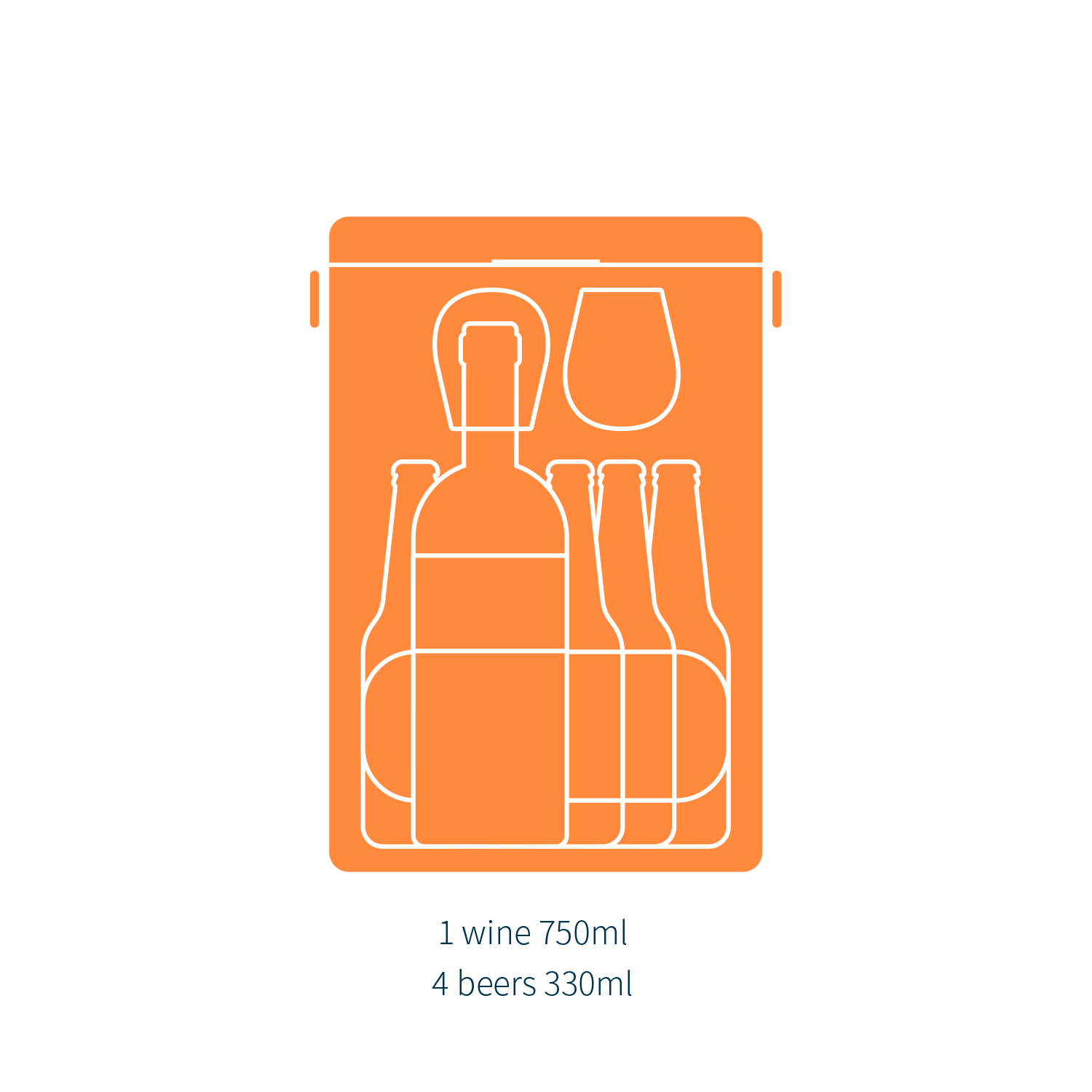 Fieldbar Drinks Box 10L Cooler - Orchard Orange