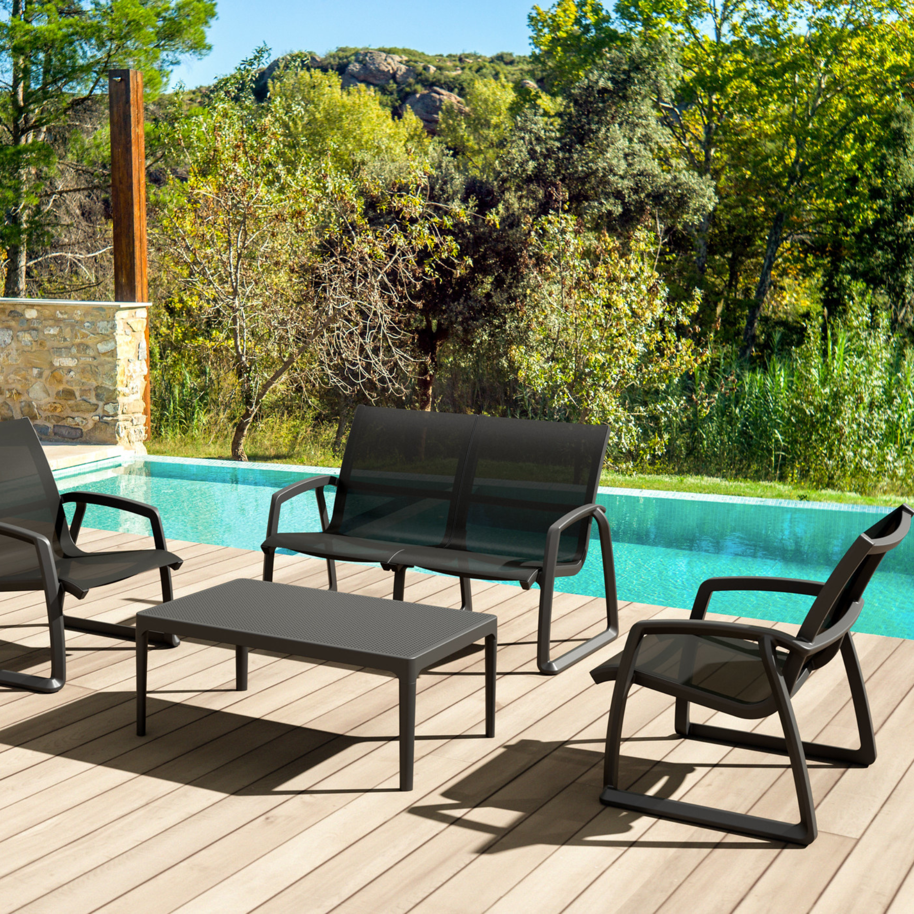 Manhattan Black Club Chair