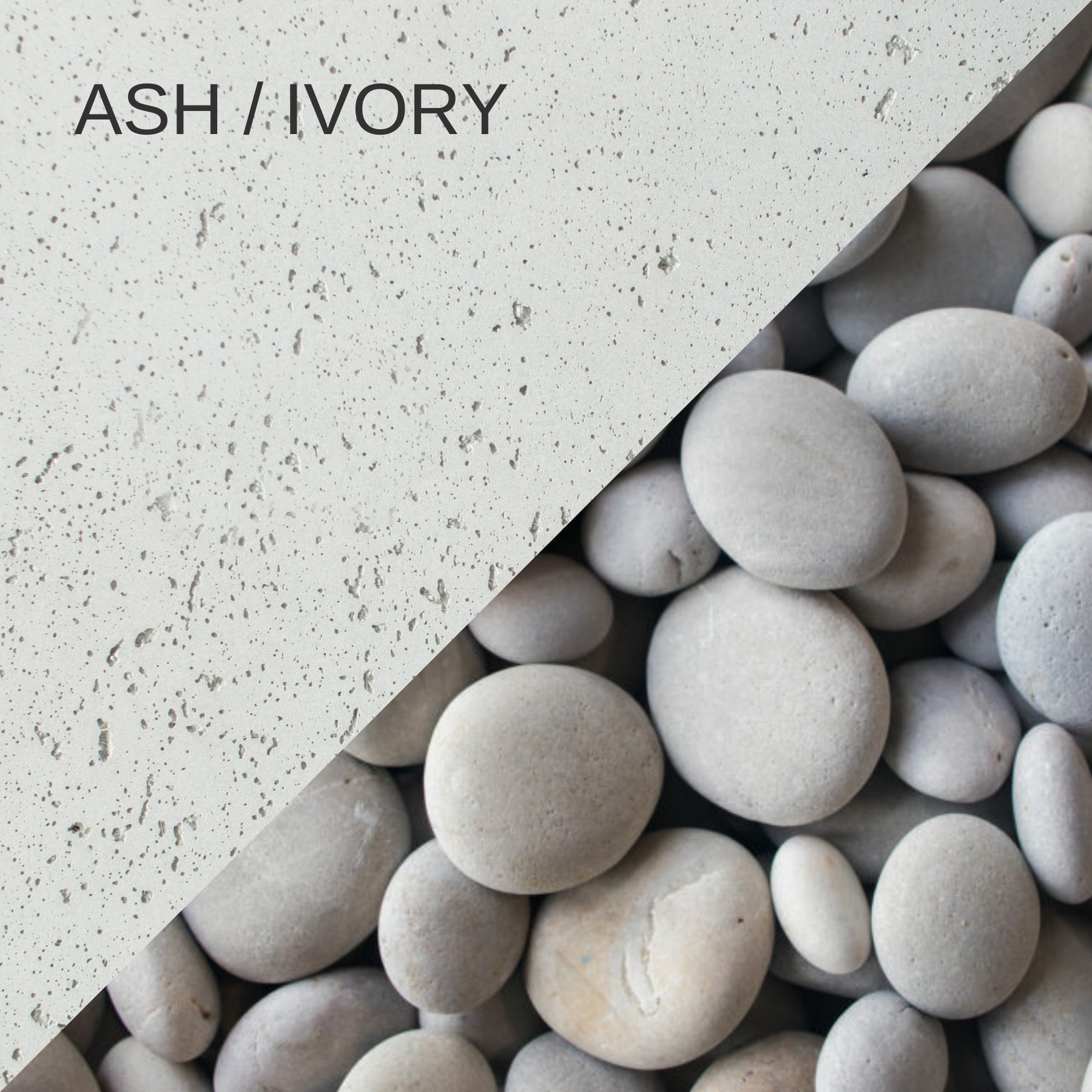 light grey concrete with light grey stones