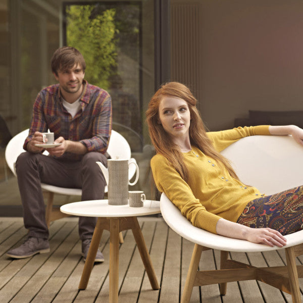 Gloster Dansk White End Table