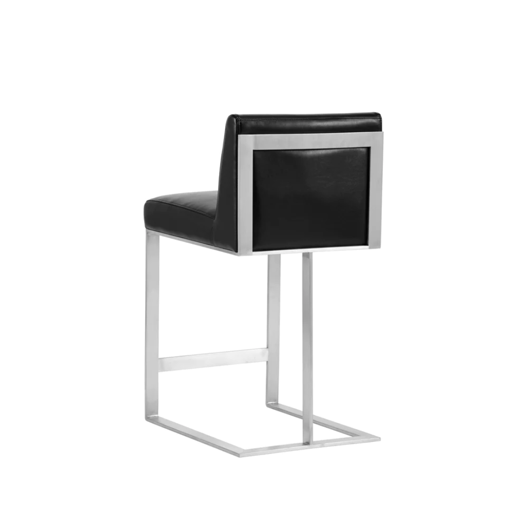 Dean Black/Silver Counter Stool