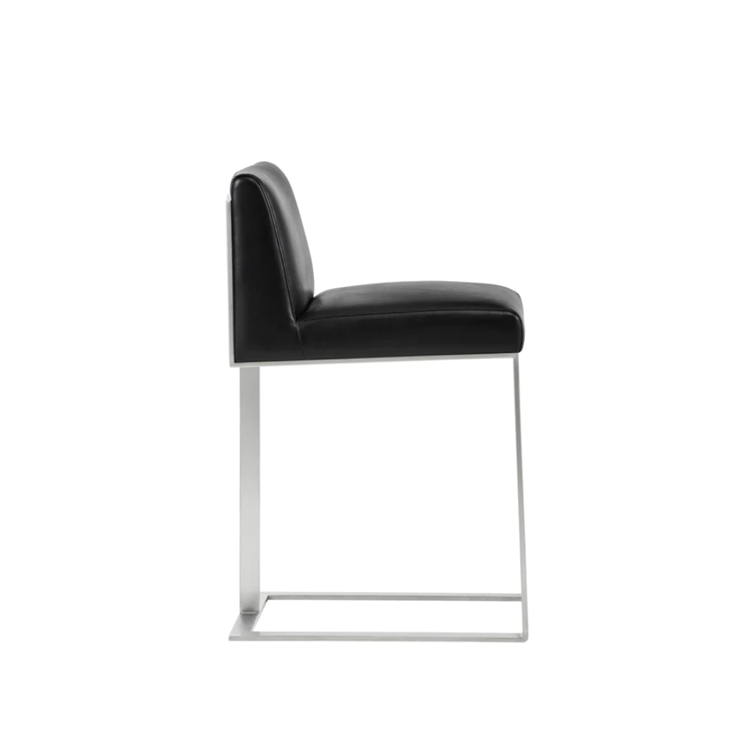 Dean Black/Silver Counter Stool