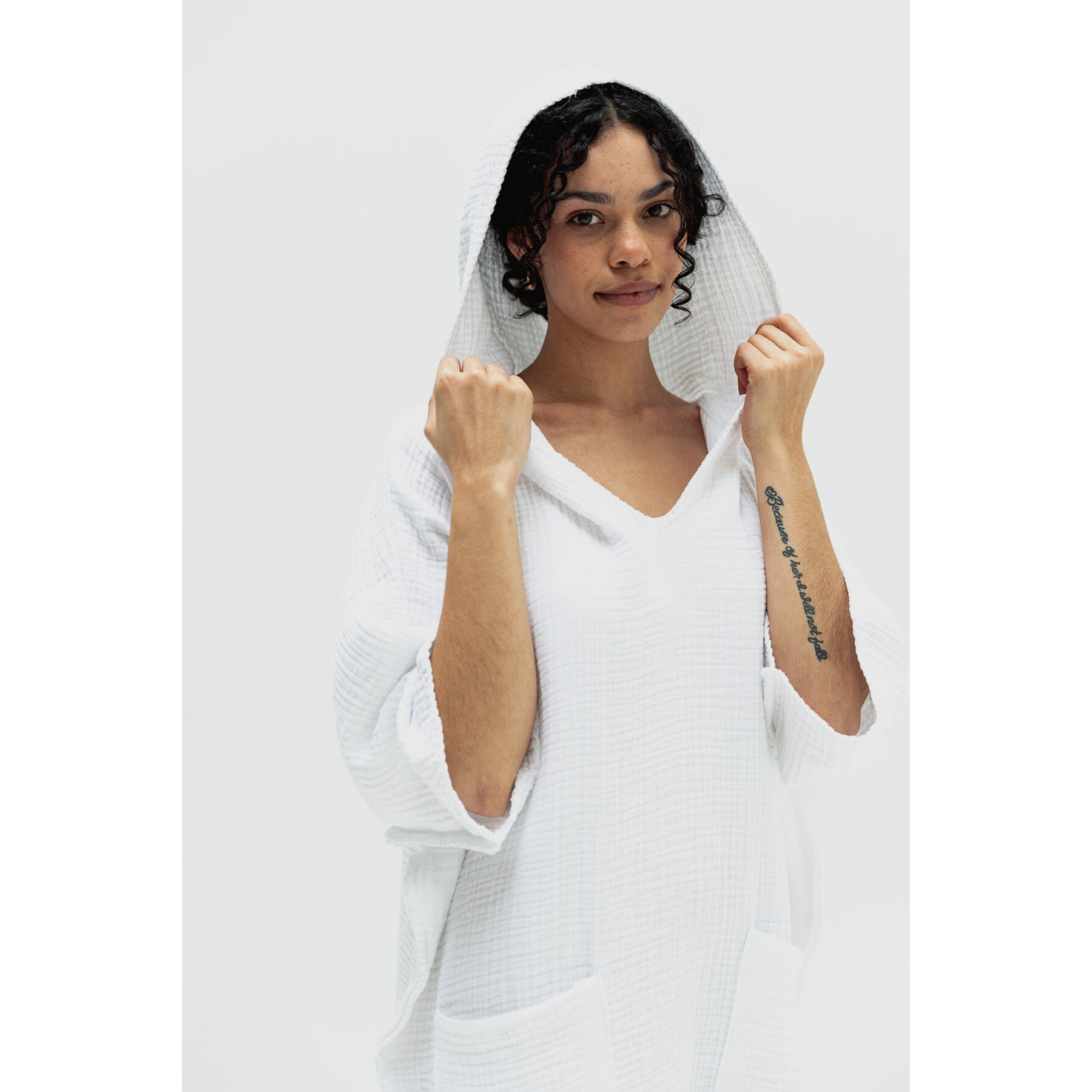 Cocoon Turkish Cotton White Cover Up