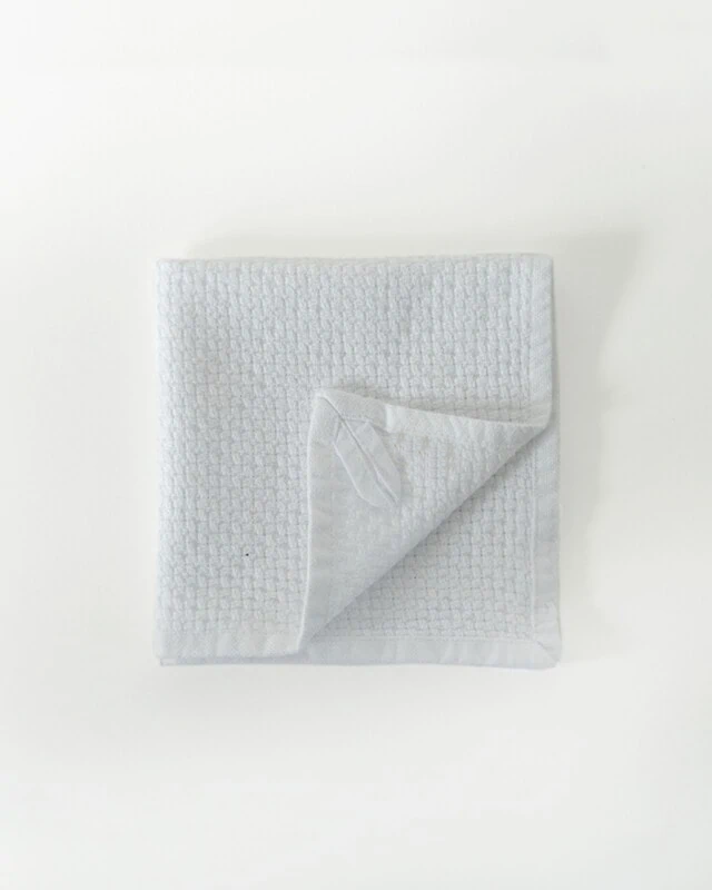 White Cotton Face Cloth Set of 2