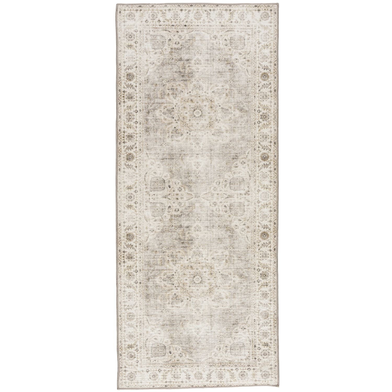 Maude Beige/Ivory Indoor Washable Rug