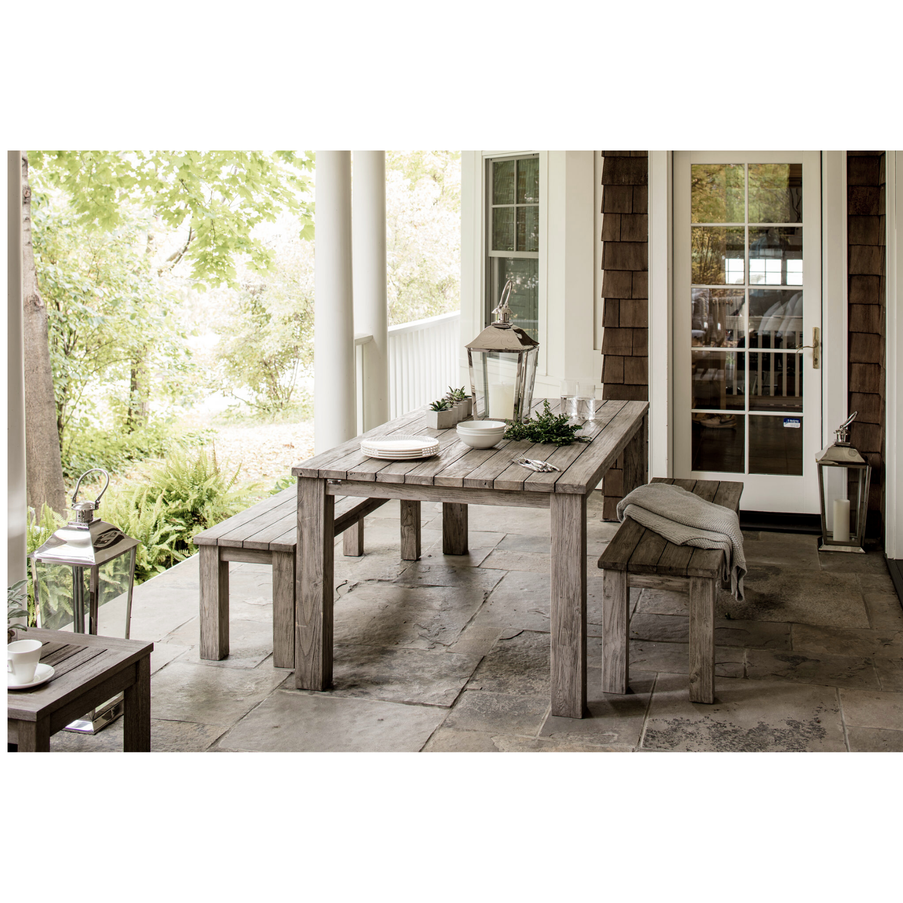 Reclaimed Teak Nantucket Bench