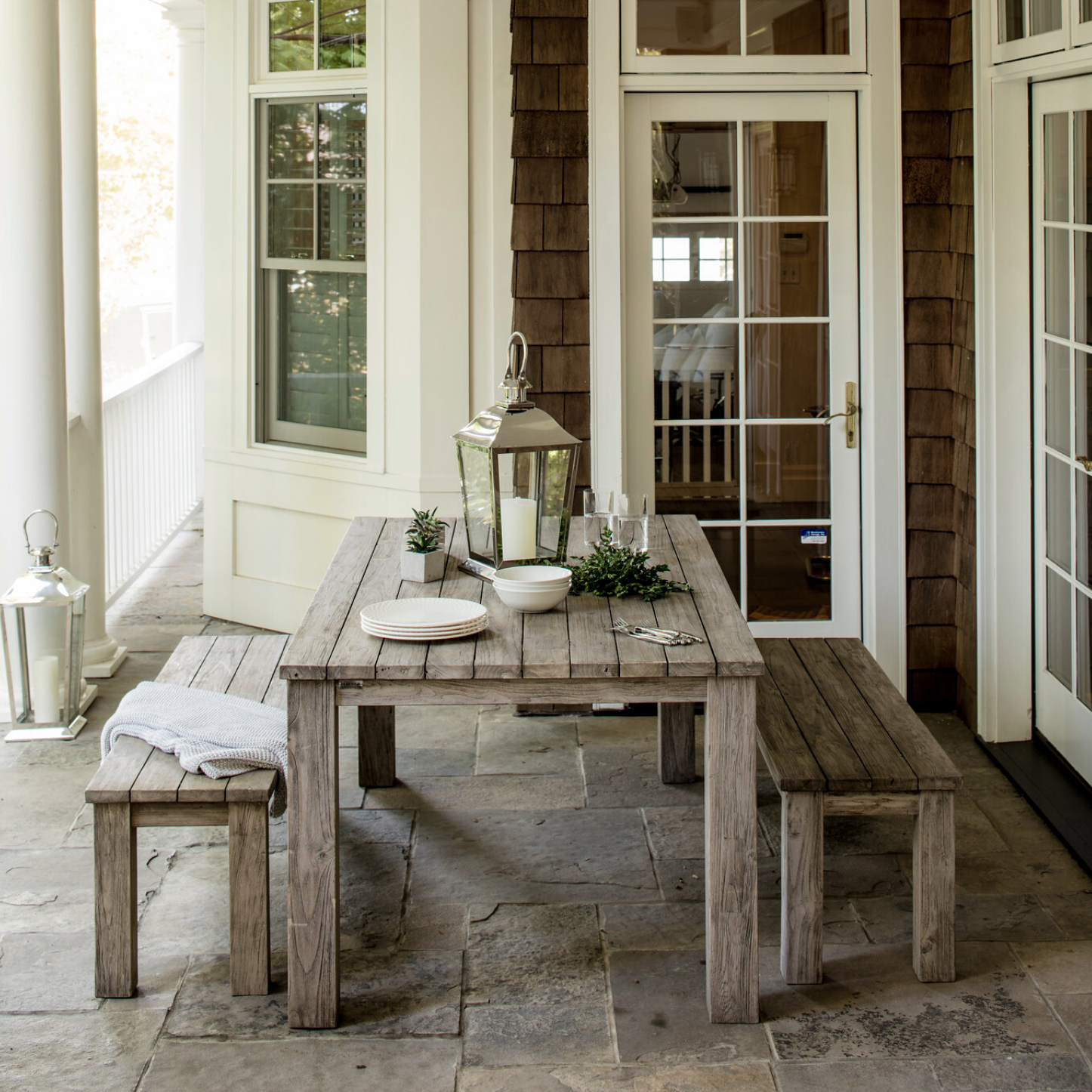 Reclaimed Teak Nantucket Dining Table