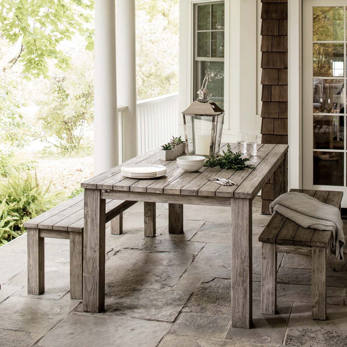 Reclaimed Teak Nantucket Dining Table