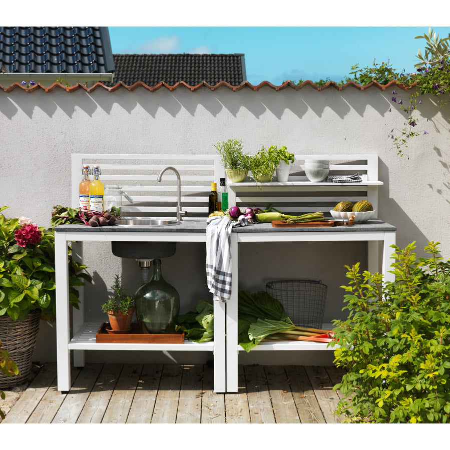 Outdoor Kitchen Sink - White
