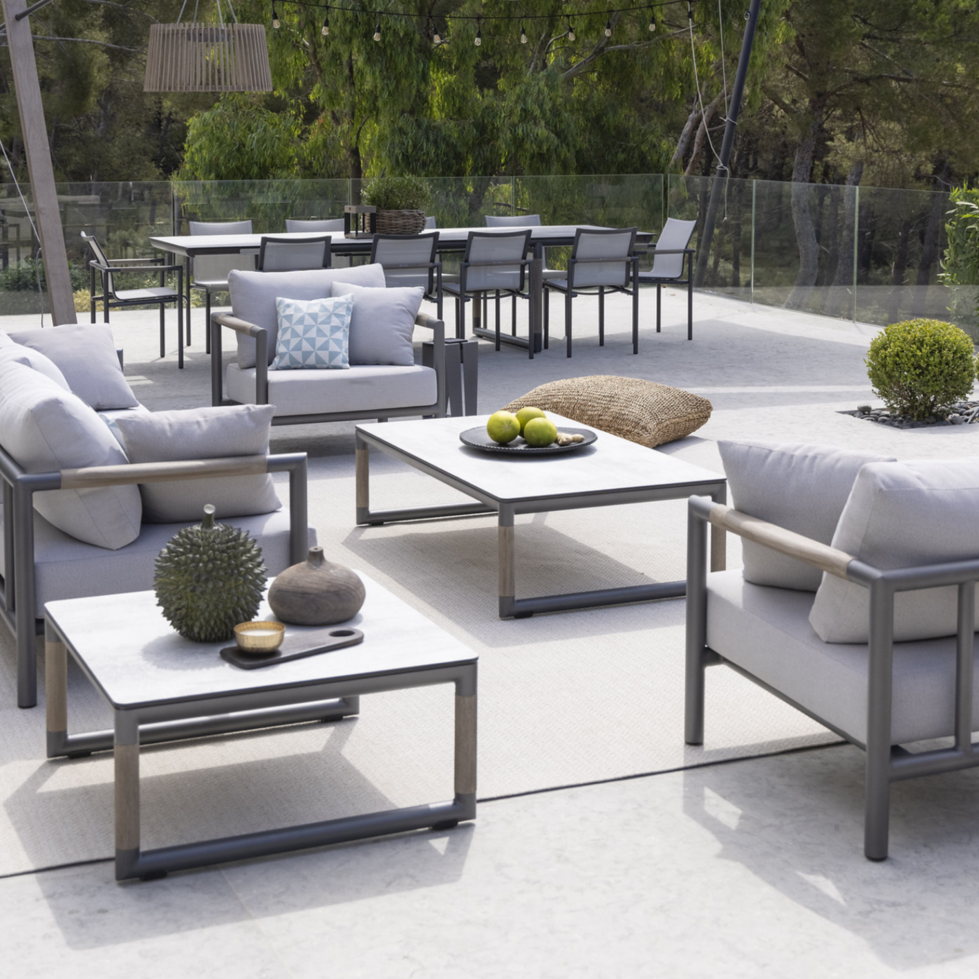 Oxford Concrete Top Coffee Table