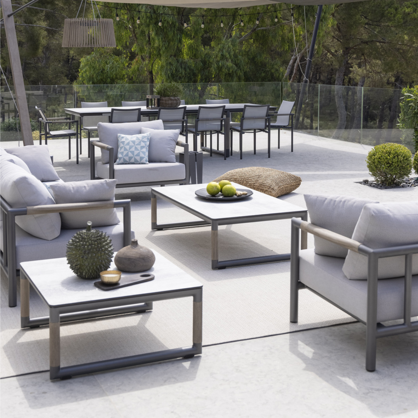 Oxford Concrete Top End Table