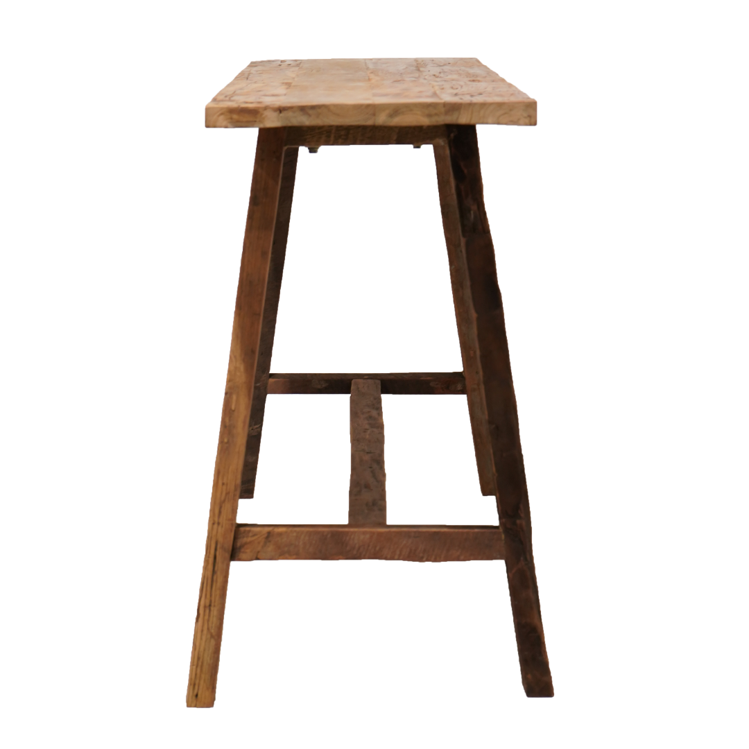 Reclaimed Teak Console Table