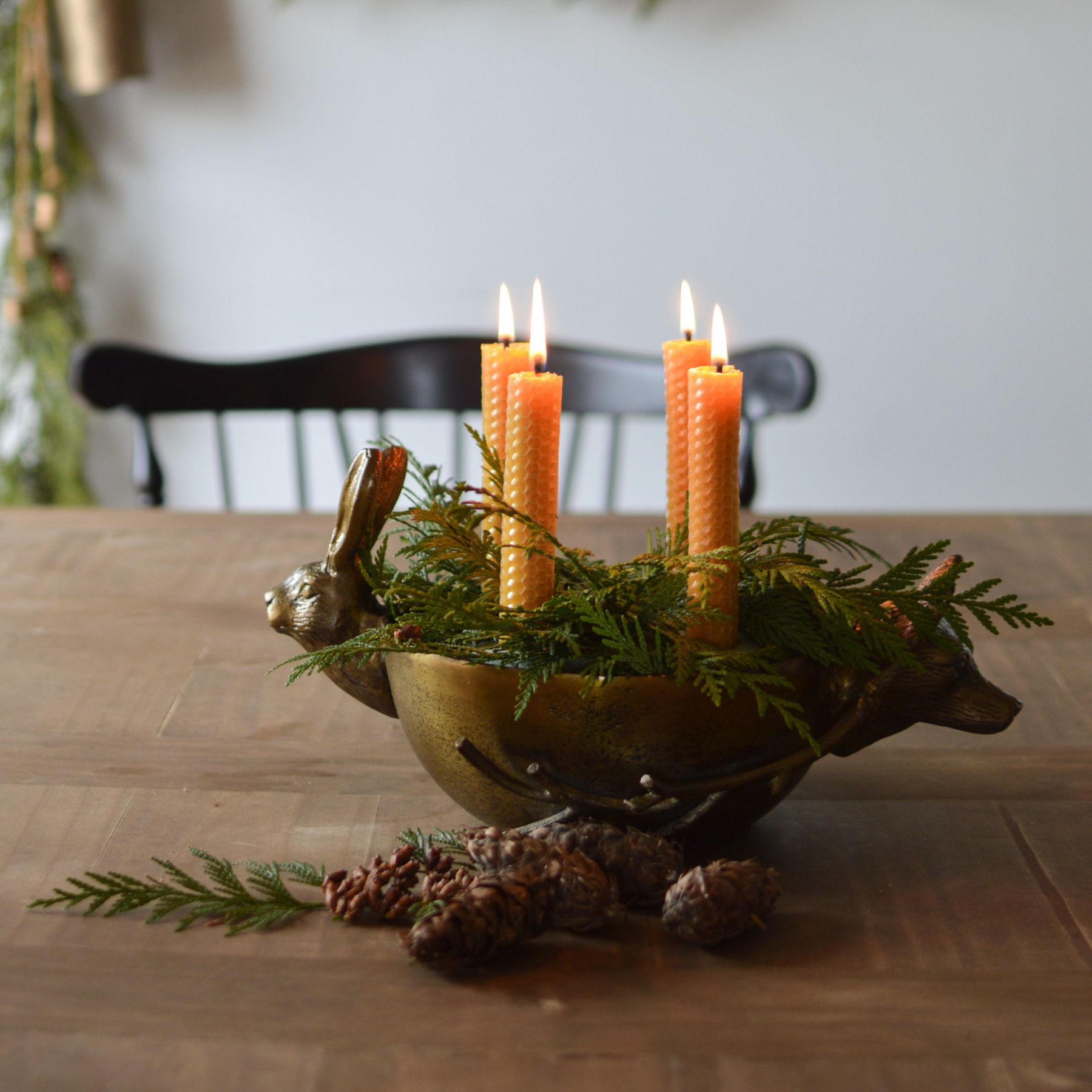 Whimsical Eric the Hare & Eloise the Fox Bowl