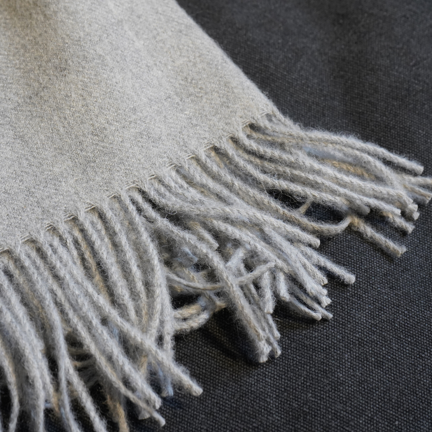 Lola Grey Alpaca Throw