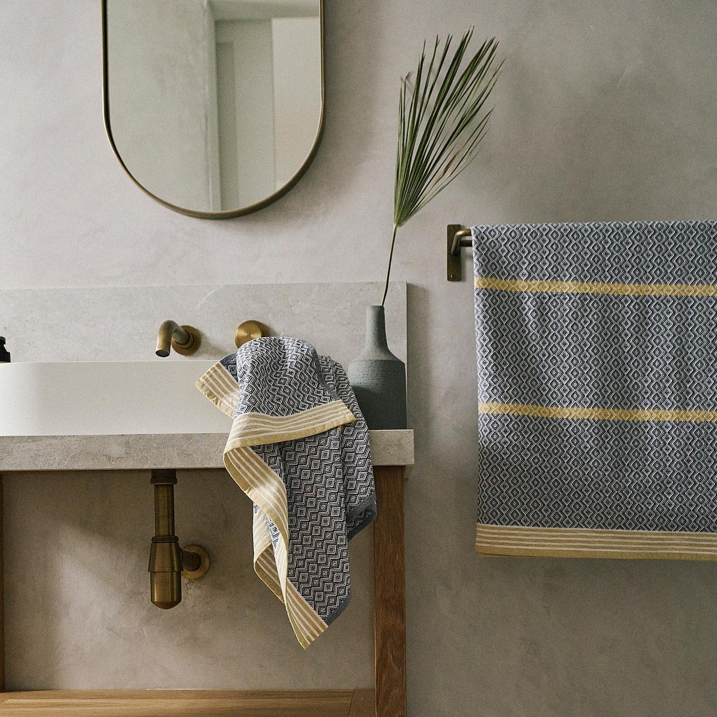 Heritage Grey Hand Towel