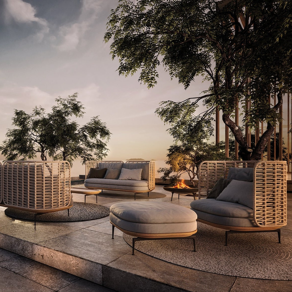 Gloster Mistral High Back Sofa