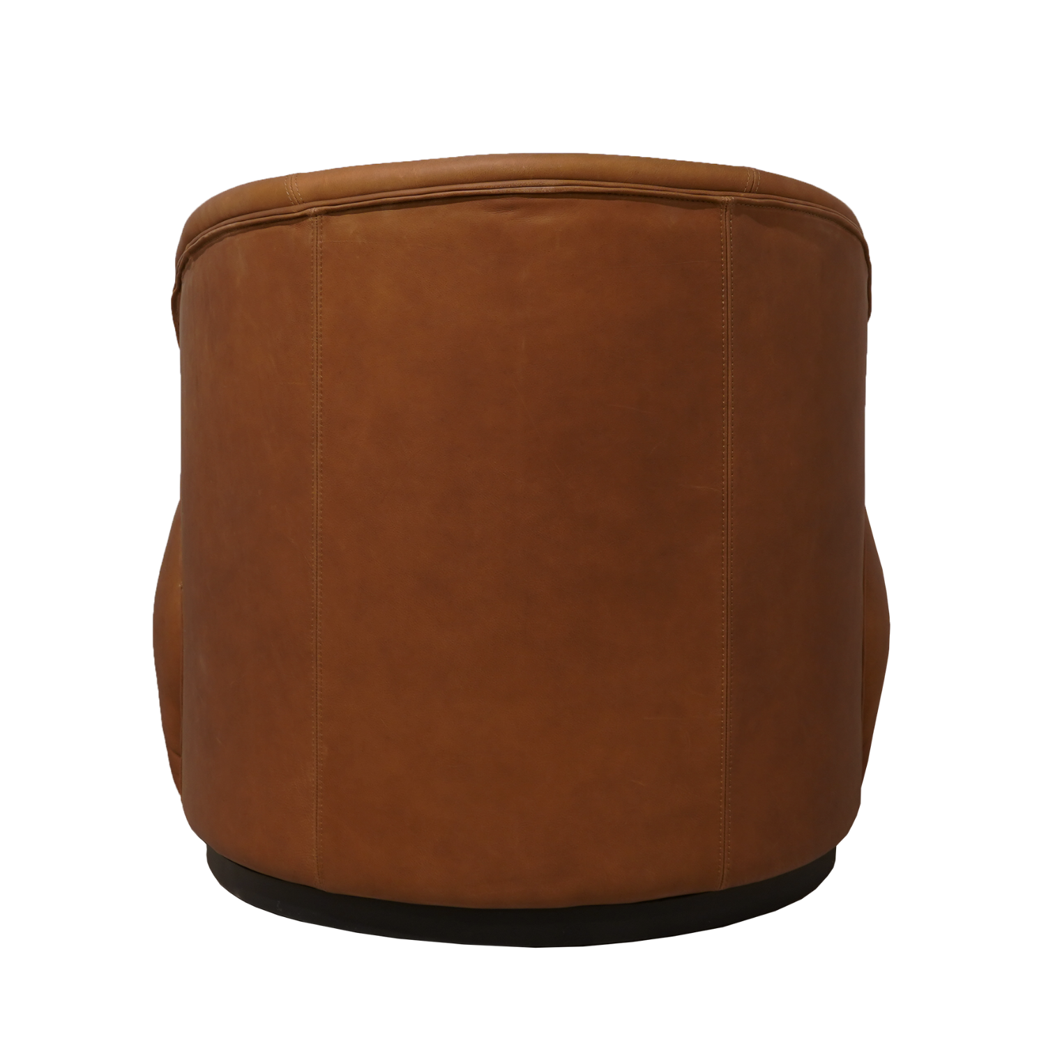 Cocoon Cognac Leather Chair