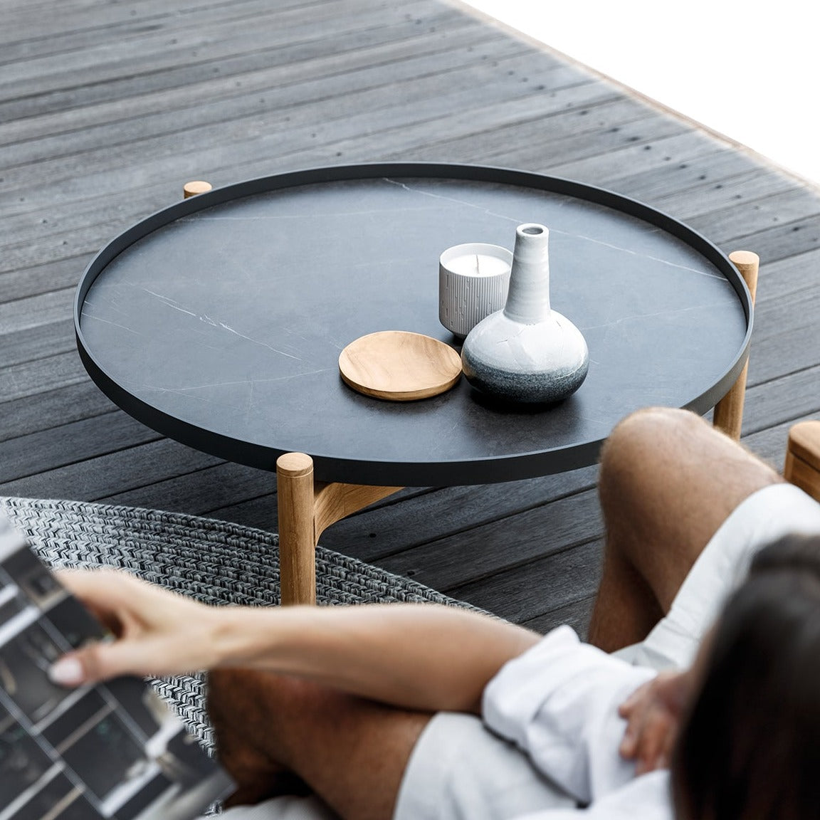 Gloster Sepal Ceramic Coffee Table