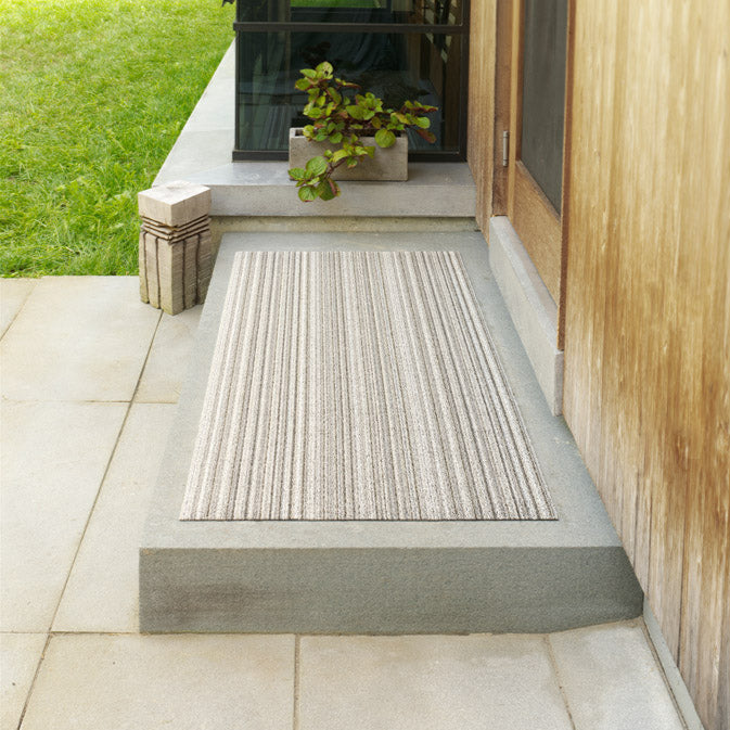 Chilewich Skinny Stripe Shag Mats - Birch
