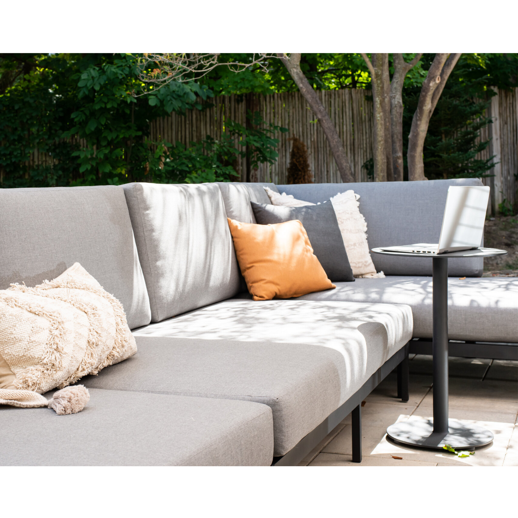 Tall Pedestal End Table