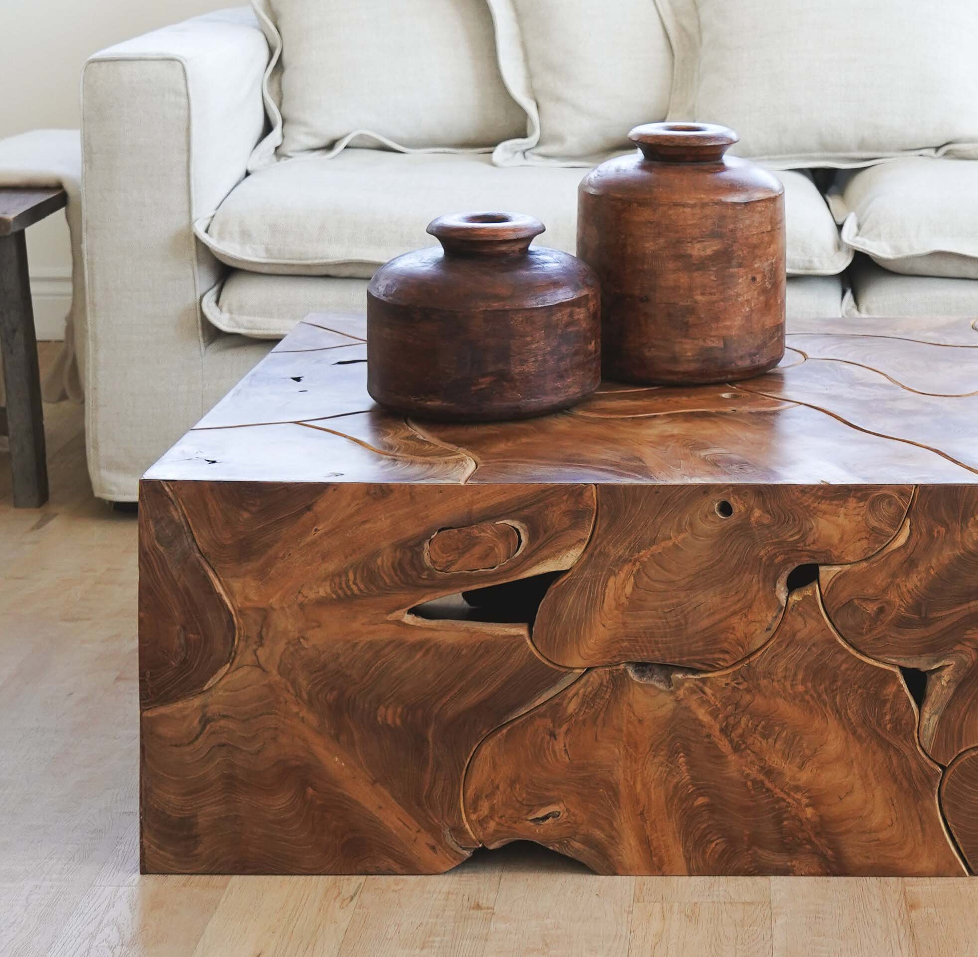 Teak Root Square Coffee Table