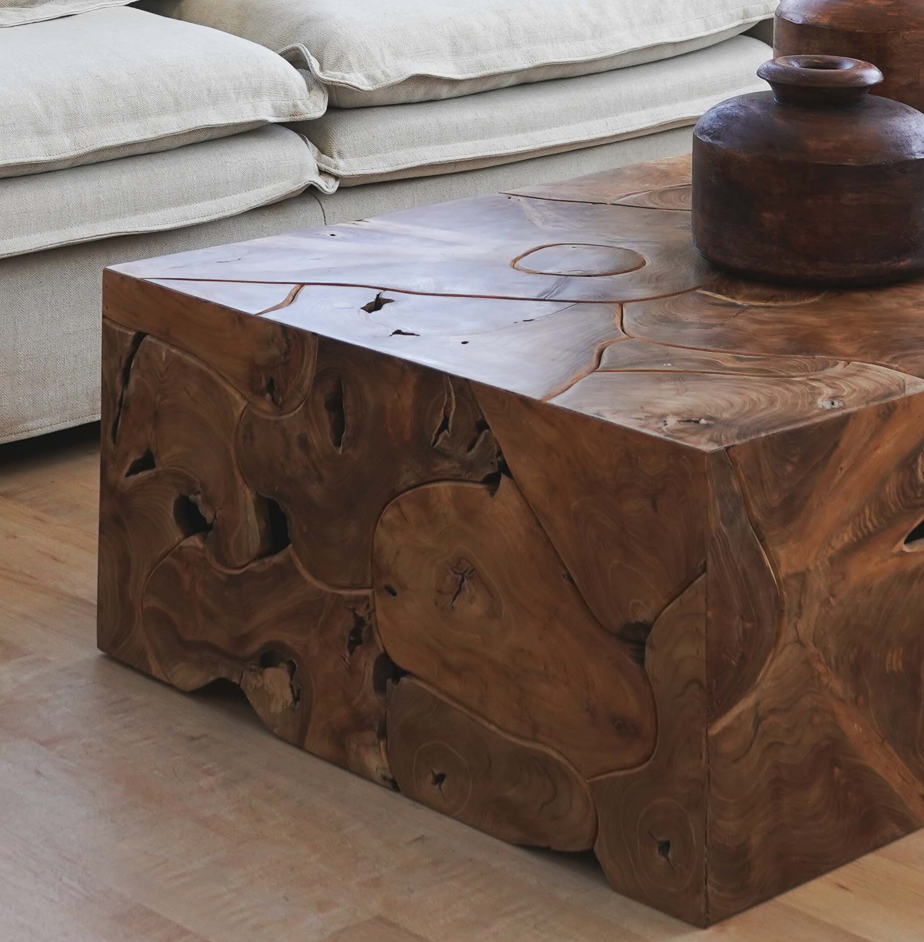 Teak Root Square Coffee Table