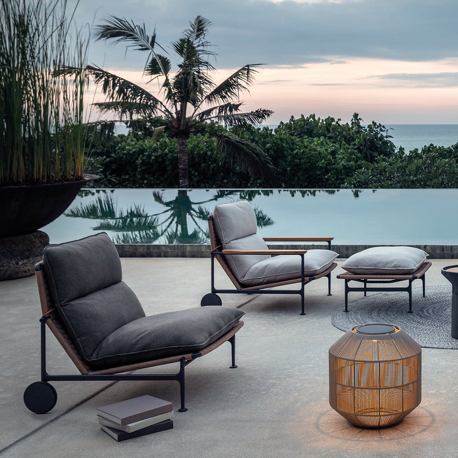 Gloster Zenith Armless Lounge Chair