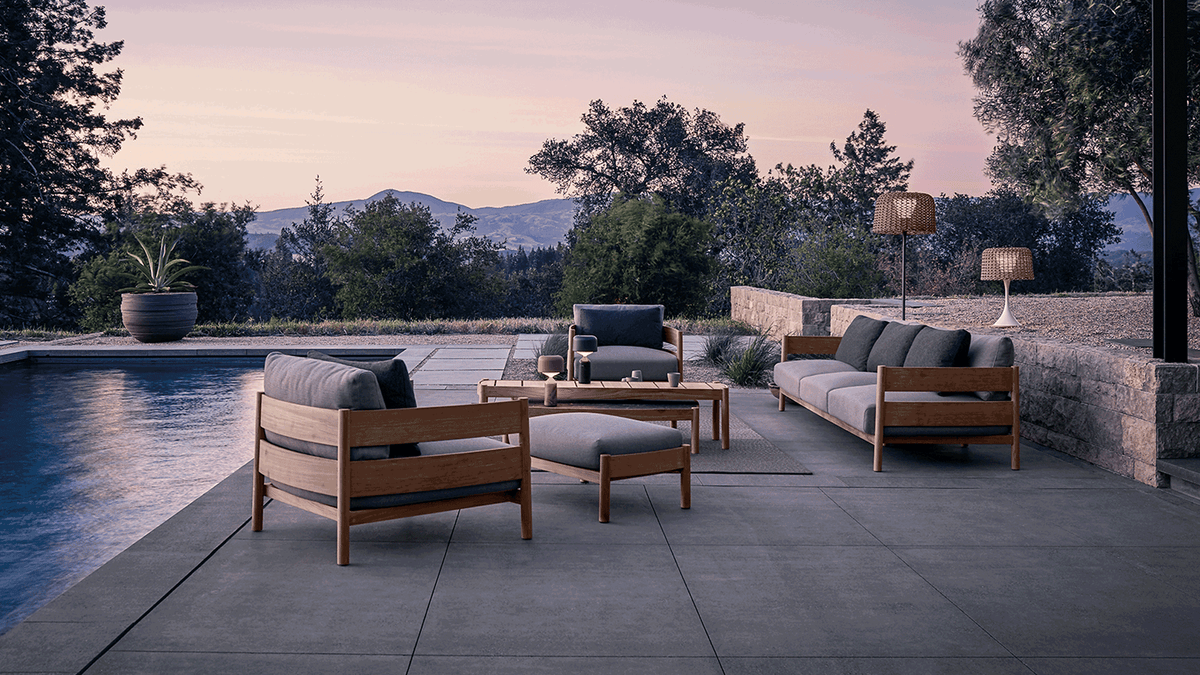 Gloster Haven teak lounge collection