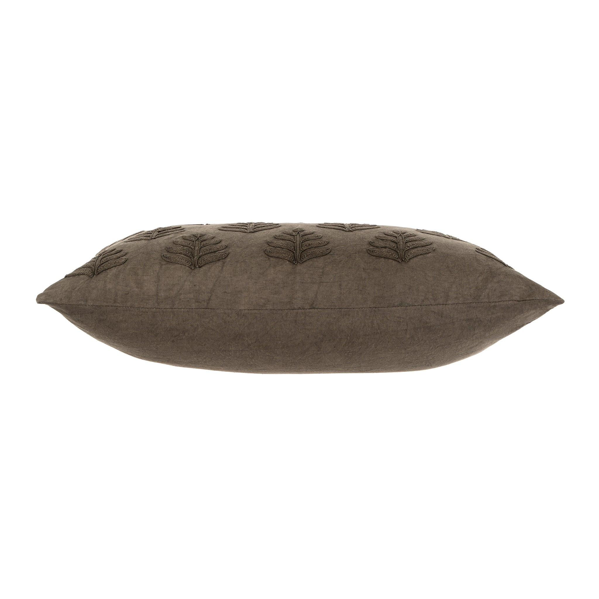 Grove Linen Kidney Pillow - Charcoal