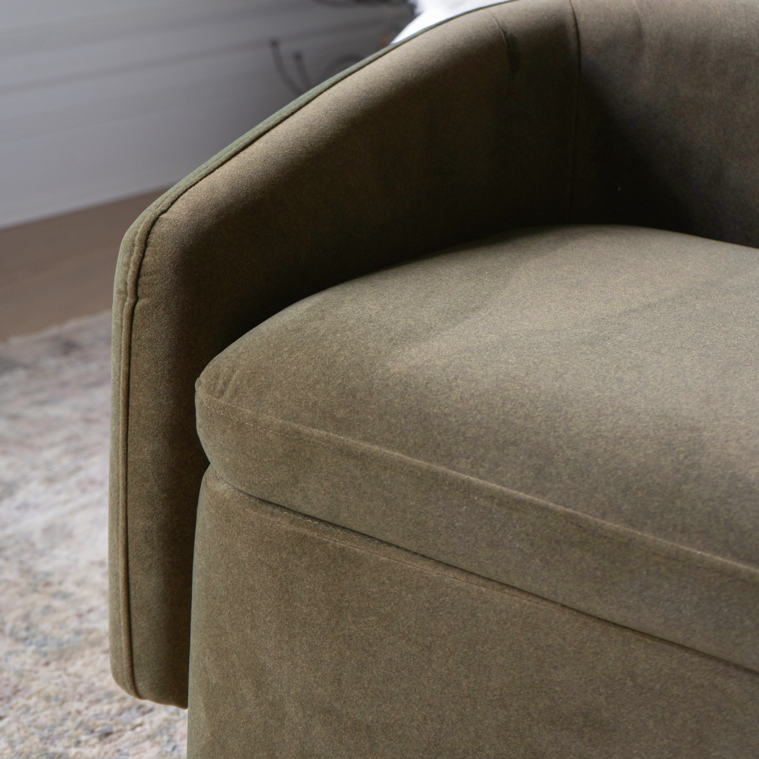 Capri Storage Bench - Forest Green Matte Velvet