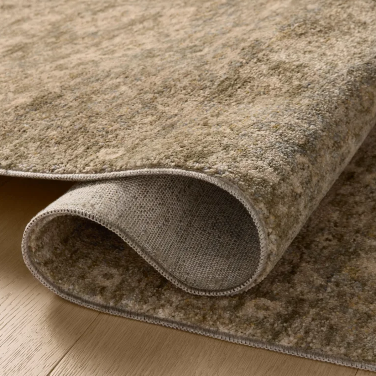 Magnolia Home by Joanna Gaines x Loloi Junie Lagoon/ Natural Rug