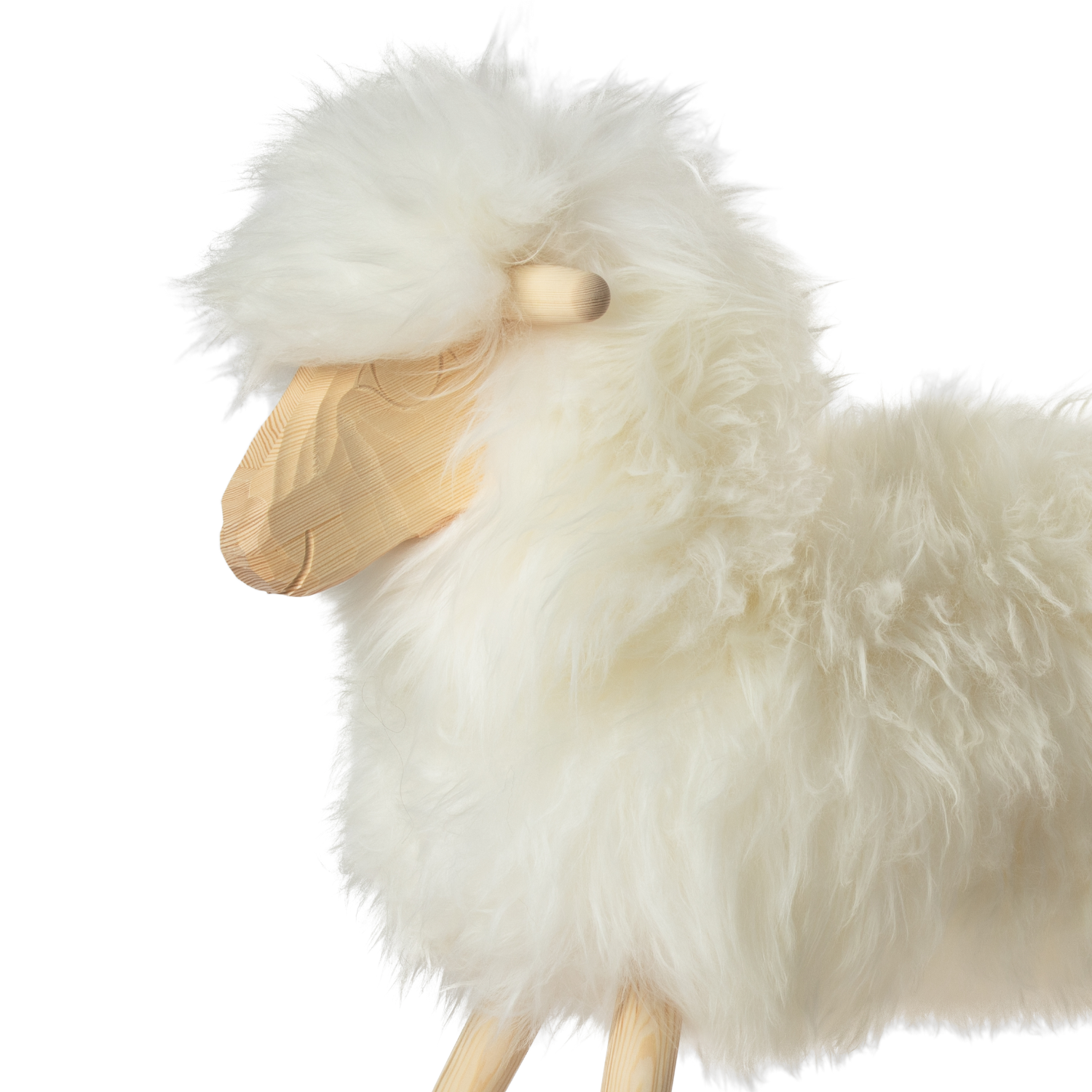 Smiley Sven Wool Rocking Sheep