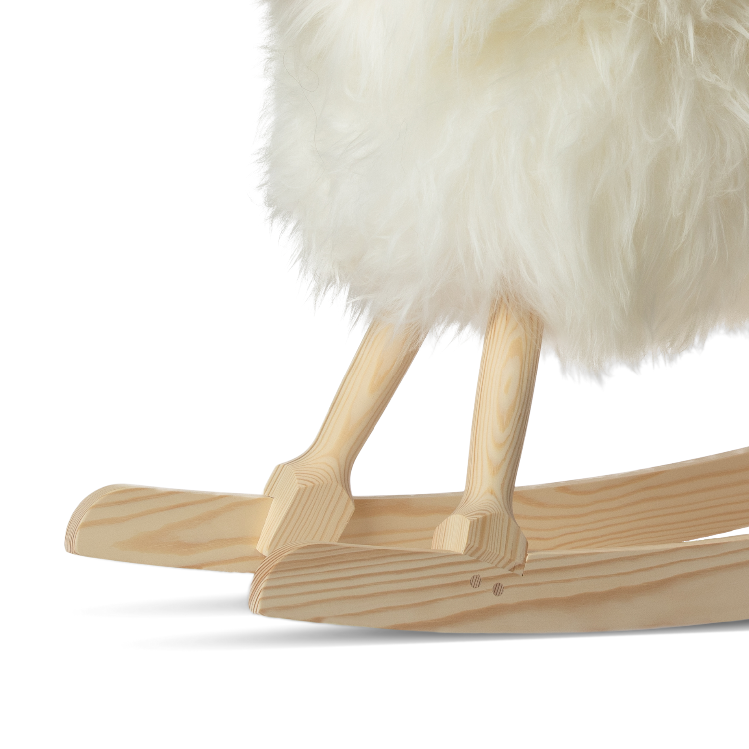 Smiley Sven Wool Rocking Sheep