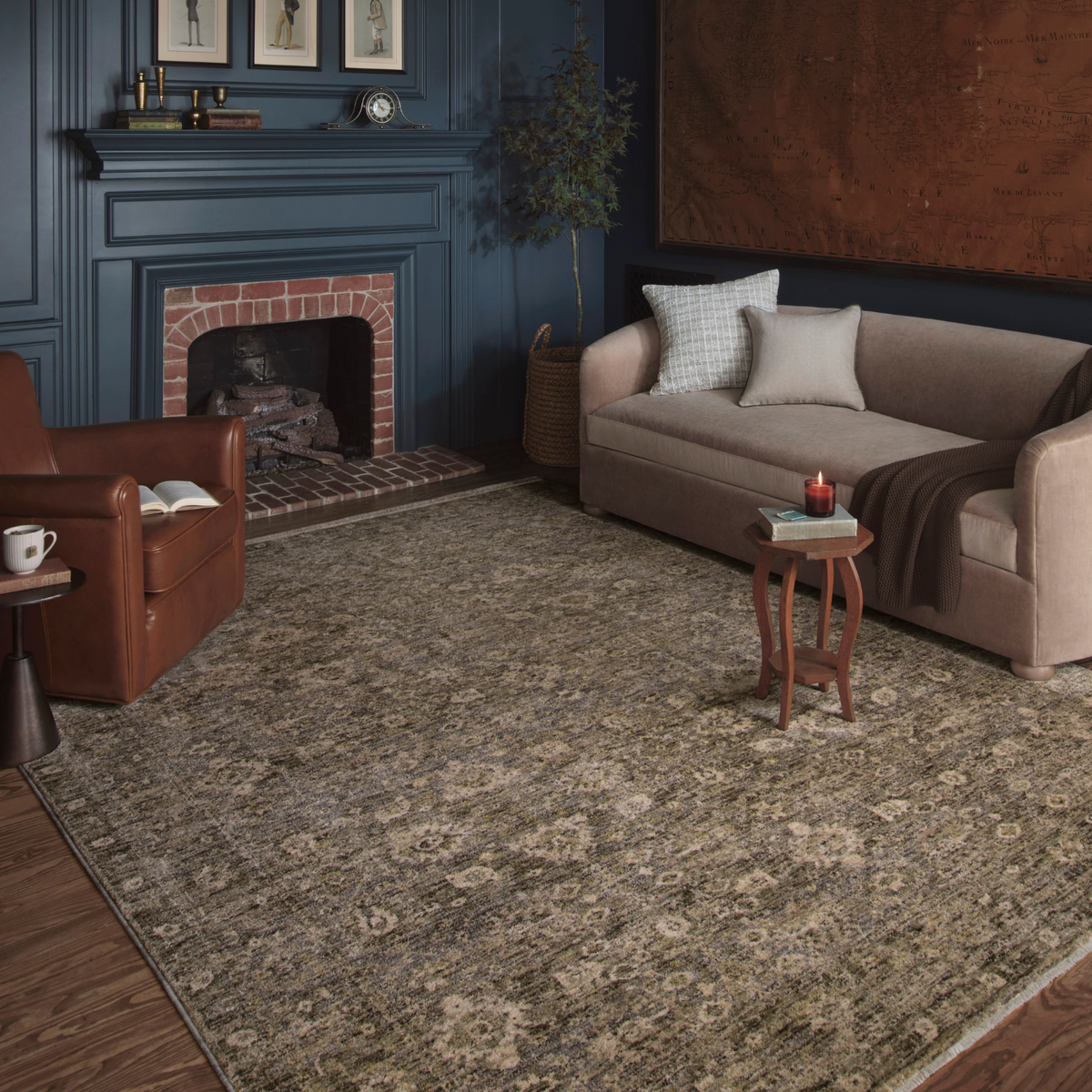 Magnolia Home by Joanna Gaines x Loloi Junie Lagoon/ Natural Rug