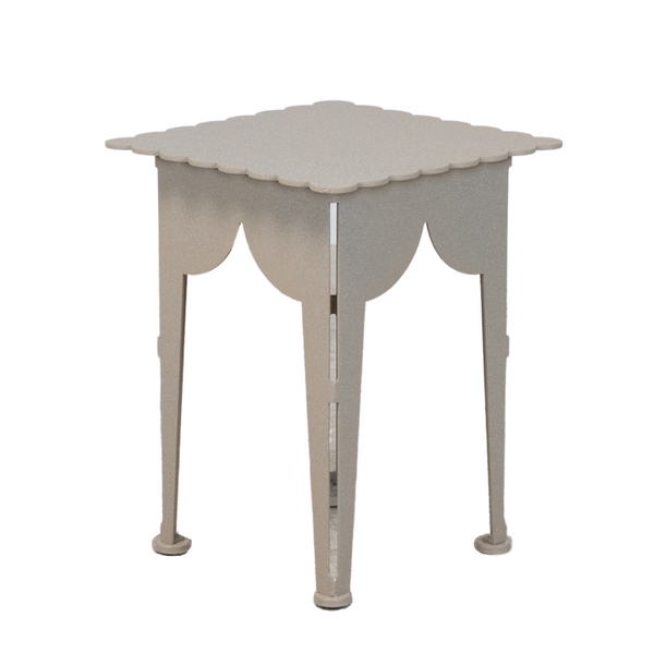 Scalloped Edge Decorative Accent Table