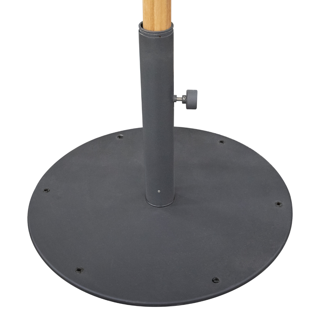 60 lb Umbrella Base w/ Wheels  - Slate