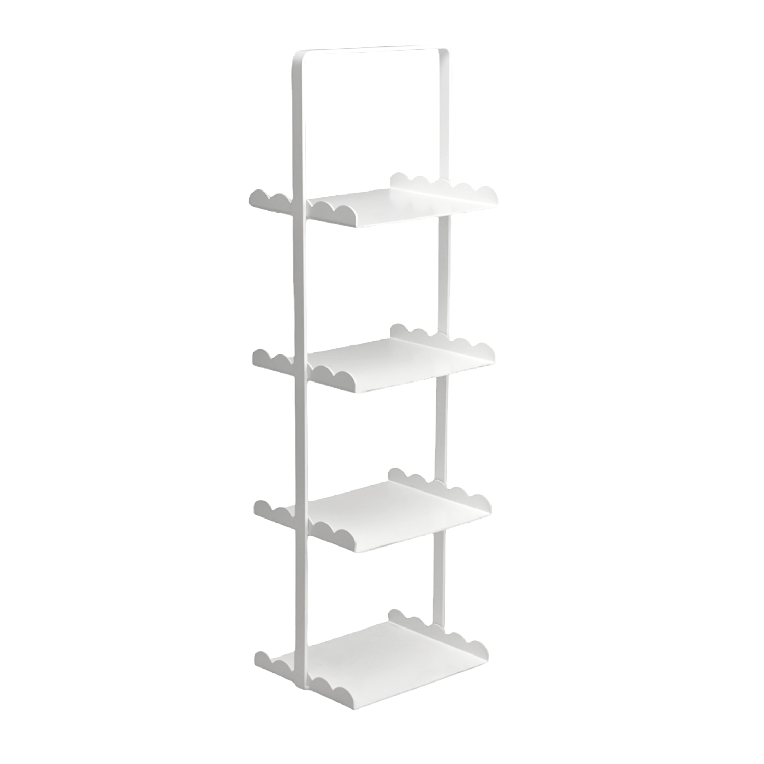 Scalloped Edge 4 Tier Shelf