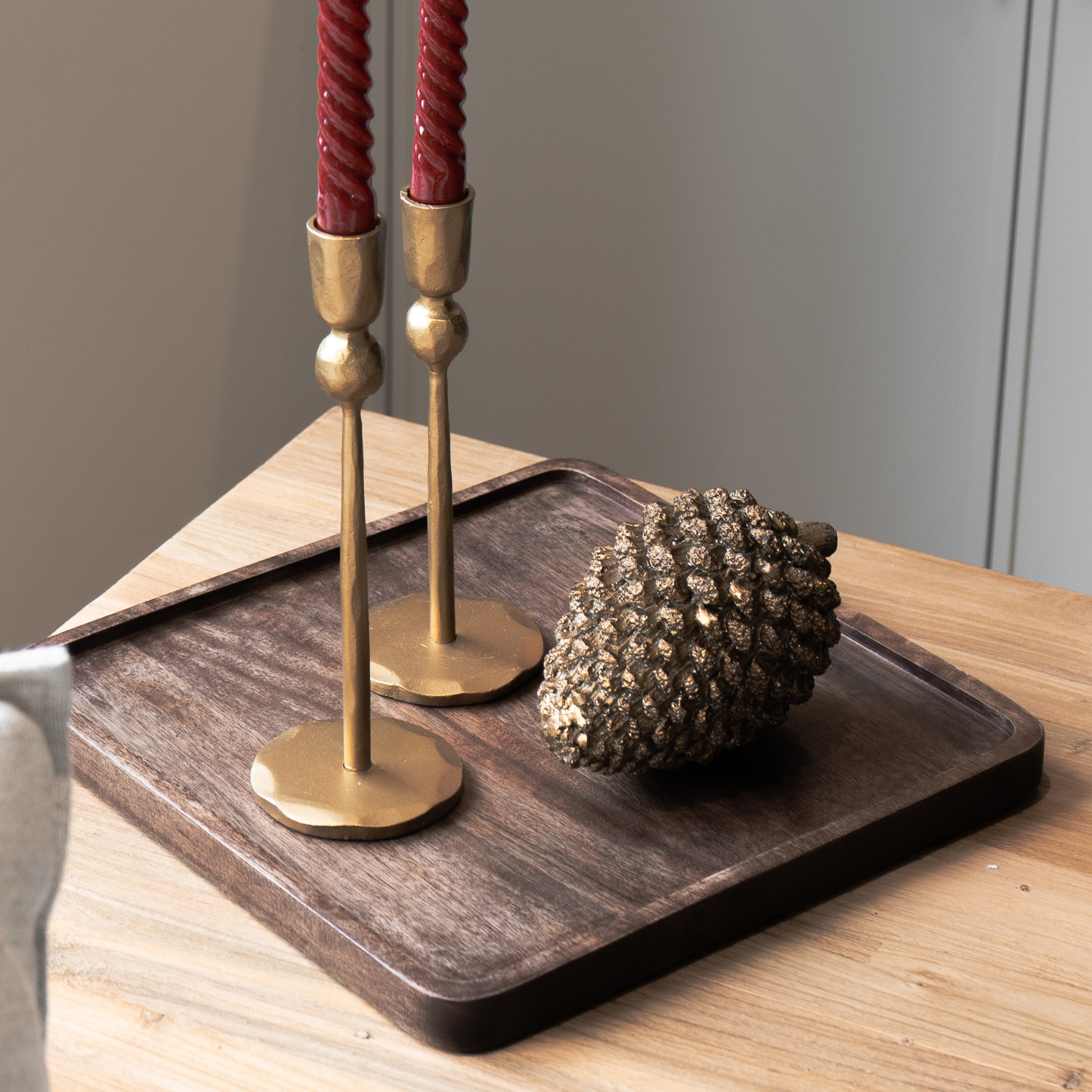 Golden Shimmer Pinecones