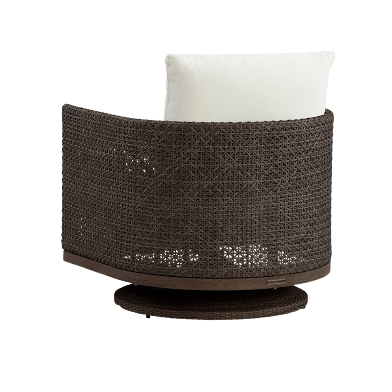 Nottingham Espresso Wicker Swivel Rocker