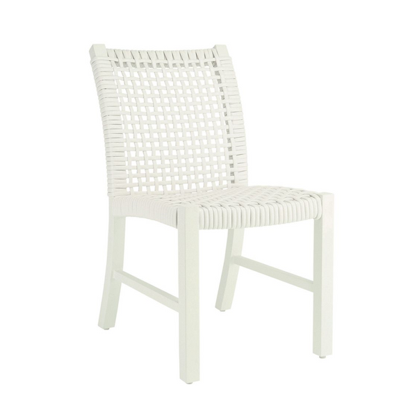 Kingsley Bate Catherine White Aluminum Side Chair