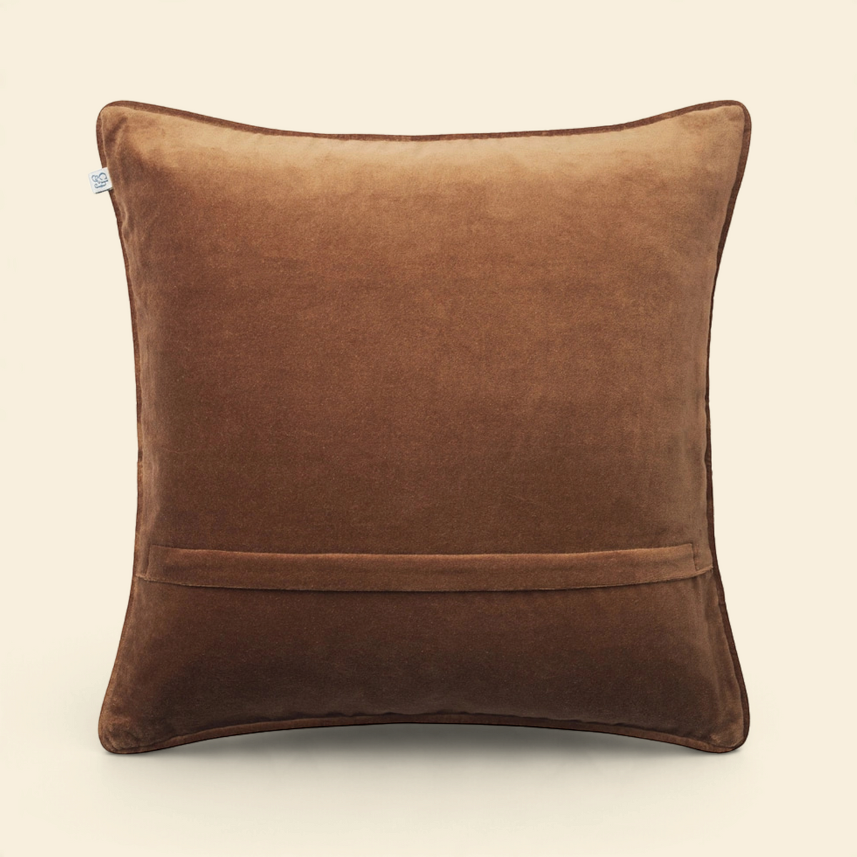 Dots Velvet Cotton Toss Pillow with Feather Insert