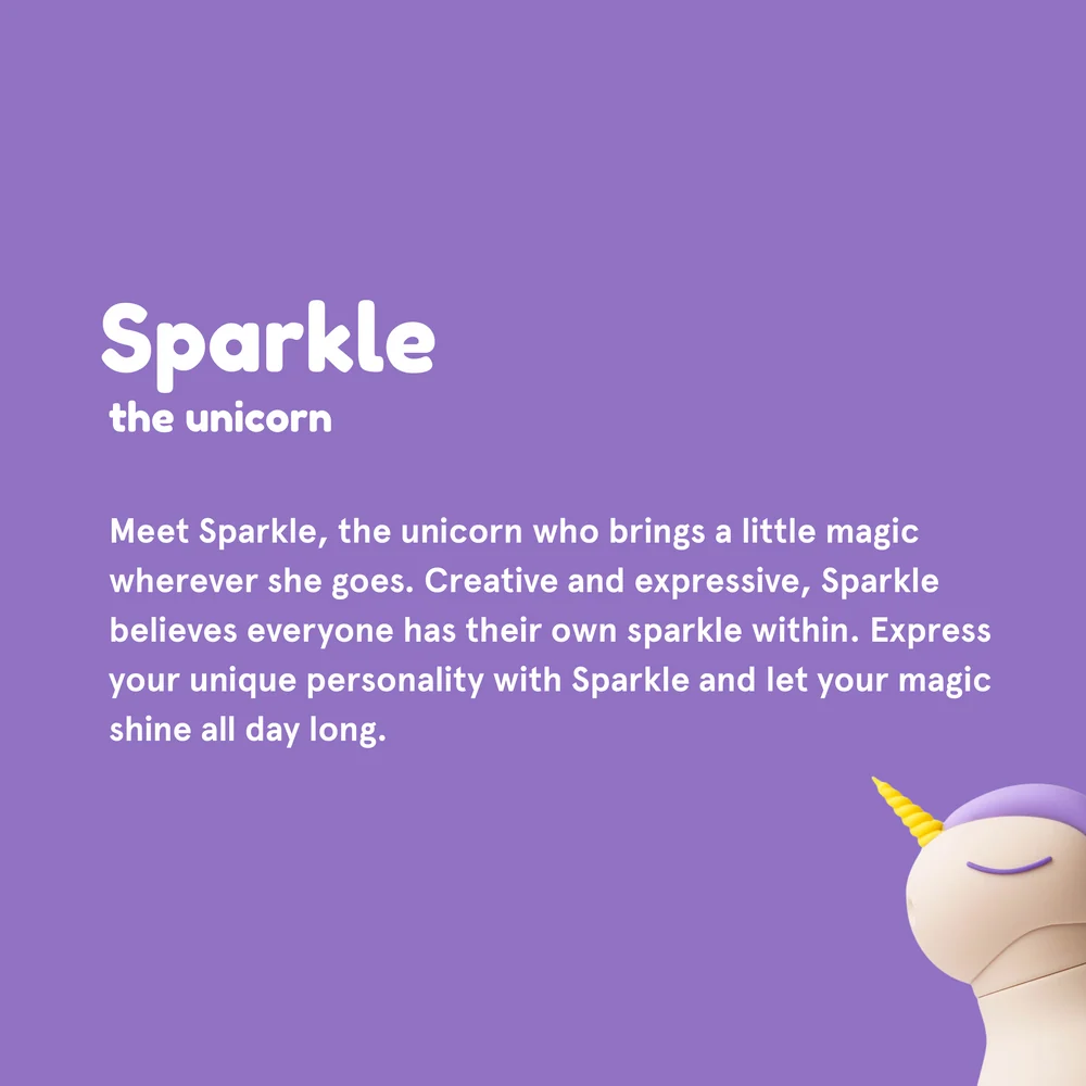 Buddy 16oz Water Bottle- Sparkle Unicorn