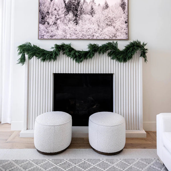 Artificial 9ft Real Touch Cypress Garland