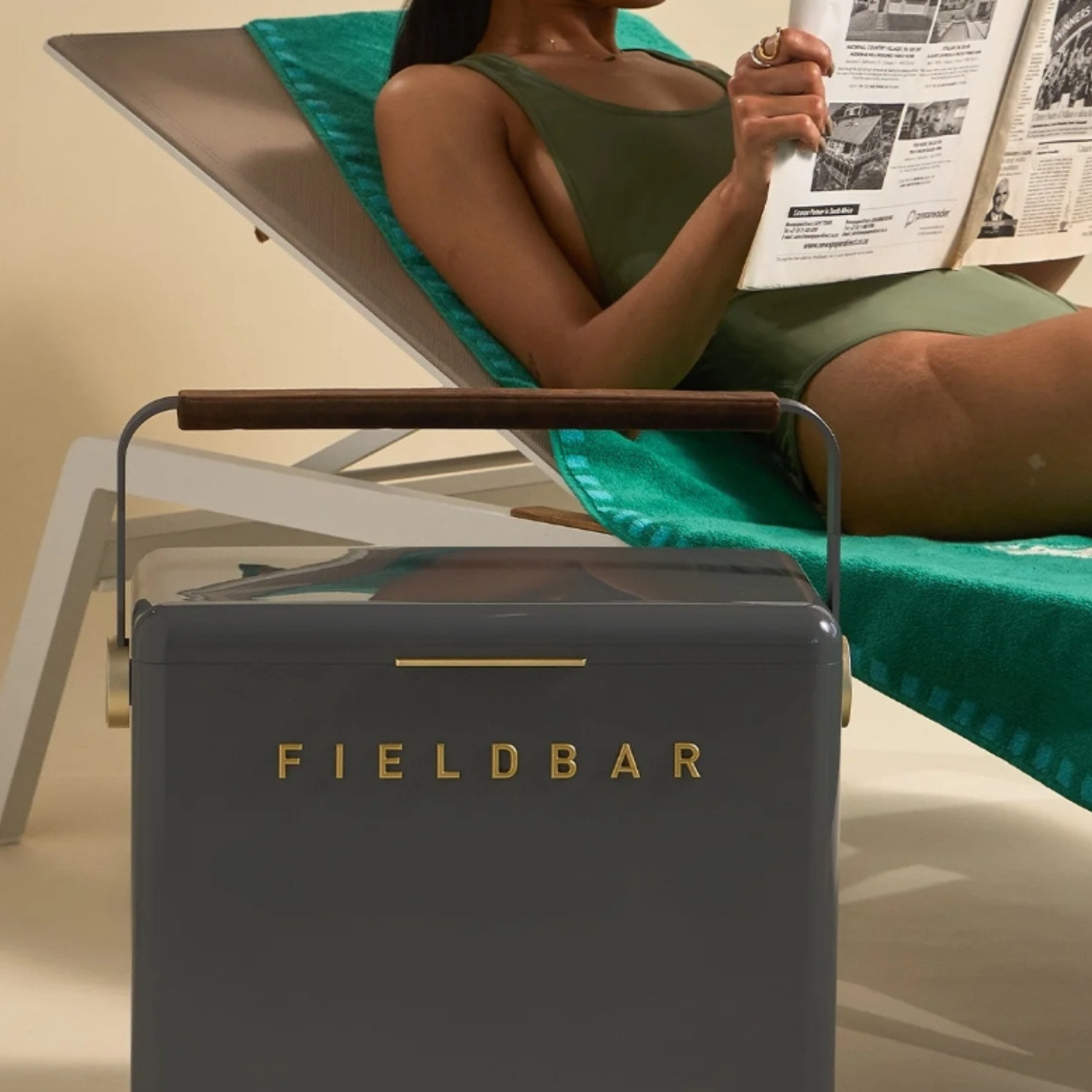 Fieldbar Trunk Cooler- Oyster Grey
