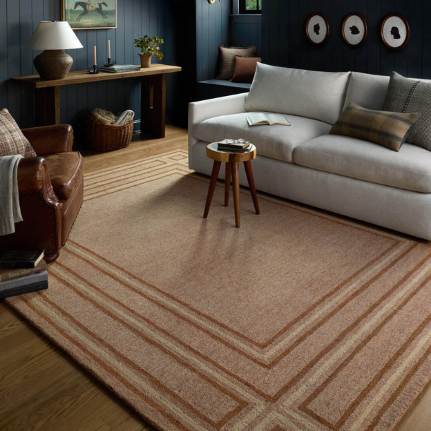 Chris Loves Julia x Loloi Alfie Blush/Rose Wool Rug